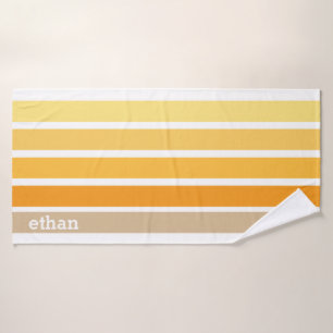 Toalha De Banho Toalha Banho Amarelo, Laranja e Marrom da faixa Re