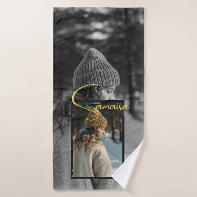 Toalha De Banho Toque de fotografia/fotografia personalizado (Toalha de Banho)