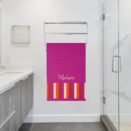 Toalha De Banho Torre de Banho Vibrante de Verão - rosa escuro