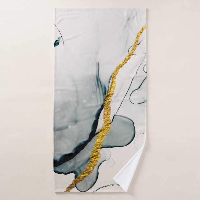 Toalha De Banho Transparent creativity. Abstract artwork. Trendy w (Toalha de Banho)