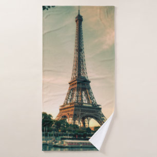Toalha De Banho Travesseiro decorativo da torre Eiffel
