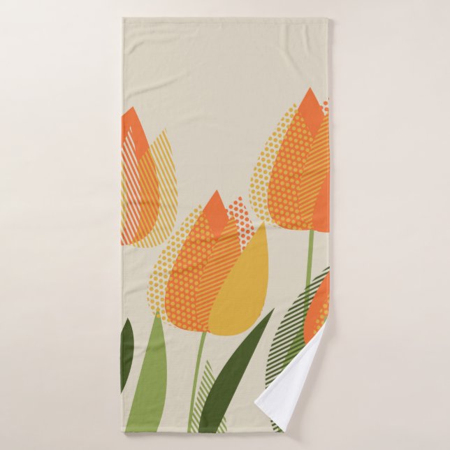 Toalha De Banho tulipa amarela (Toalha de Banho)