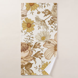 Toalha De Banho Um padrão perfeito. Belo reino rosa florescente