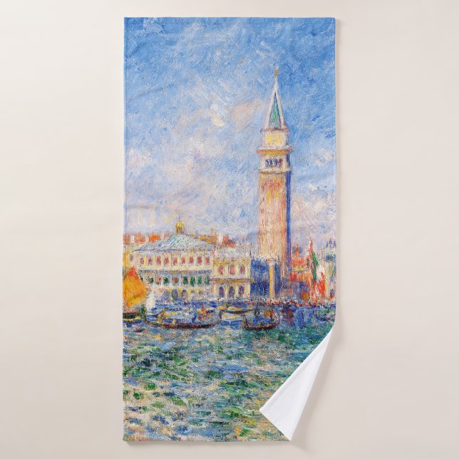 Toalha De Banho Venise, Veneza, Renoir (Toalha de Banho)
