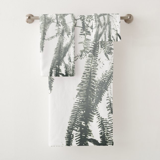 Toalha de banho verde-claro-verde-prateado (Insitu)