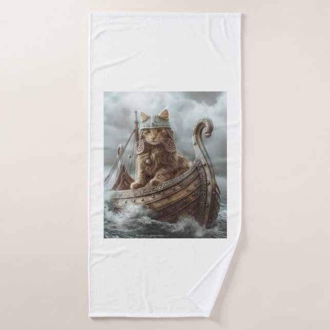Toalha De Banho Viking Cat (Toalha de Banho)