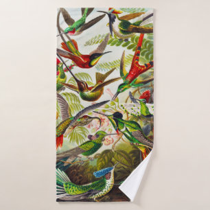 Toalha De Banho Vintage Hummingbird por Ernst Haeckel