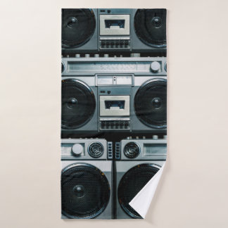 Toalha De Banho Vintage radio boombox