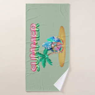 Toalha De Banho Watermelon Foil Balloons E Tie Dye Beach Surfing