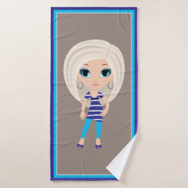 Toalha De Banho Woman Cartoon Bath Towel