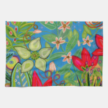 Toalha de chá azul-céu