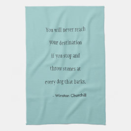 Toalha de chá - olhos no prêmio