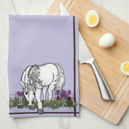 Toalha de cozinha Cavalos Unicórnio por figdewdrop