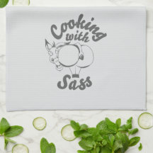 toalha de cozinha com sass cinza suave