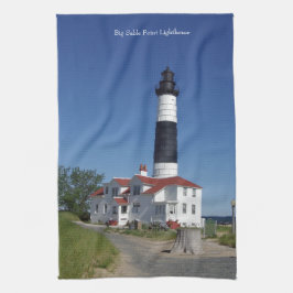 toalha de cozinha do farol Big Sable Point