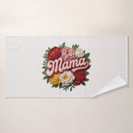 Toalha de Cozinha Floral Mamãe\Toalha de Chá (Casa