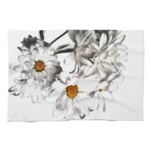 Toalha de Cozinha White Daisy Bloom – Decoração Fl