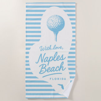 Toalha de Golfe de Praia With Love Naples