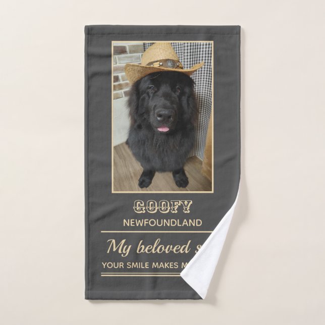 TOALHA DE MÃO ニューファンドランドハンドタオル ハンドタオル (Toalha de mão)