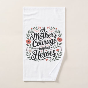 Toalha De Mão A Coragem de uma Mãe Inspira Heróis