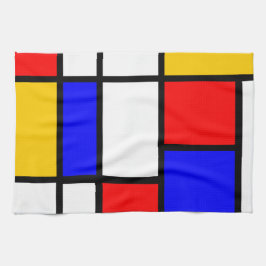 Toalha De Mão A minha cozinha Mondrian