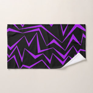 Toalha De Mão Abstract, bold, vibrant geometric zigzag pattern