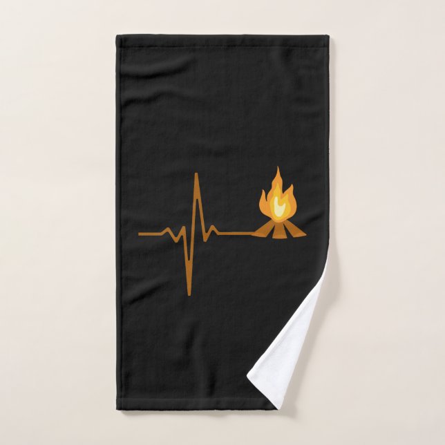 Toalha De Mão Acampamento de pulsação de Campfire (Toalha de mão)