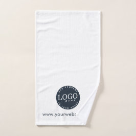 Toalha De Mão Adicionar logotipo da empresa e site de clientes