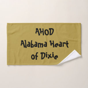 Toalha De Mão Alabama Coração de Dixie