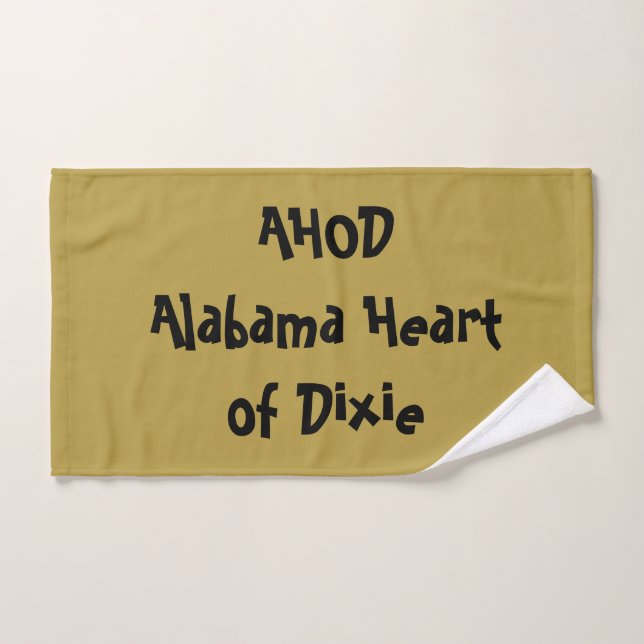 Toalha De Mão Alabama Coração de Dixie (Toalha de mão)