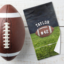 Toalha De Mão American Football Field Name Team Jersey Number