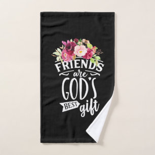 Toalha De Mão Amigos são o melhor presente de Deus