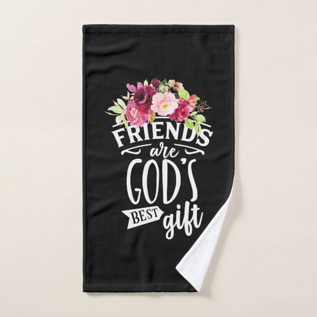 Toalha De Mão Amigos são o melhor presente de Deus (Toalha de mão)