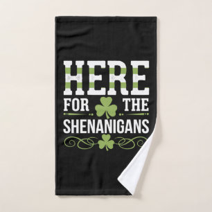 Toalha De Mão Aqui Para As Travessuras Irlandês Irlanda St. Patr
