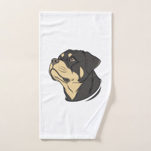 Toalha De Mão Arte de Cão Rottweiler