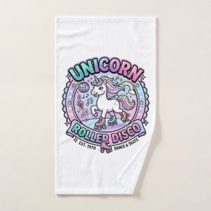 Toalha De Mão Arte de Marketplace Pronta para POD Unicorn Roller