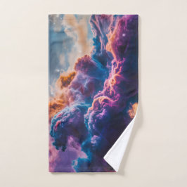 Toalha De Mão Arte de Nebulosa Espacial Abstrata - Cósmico Color
