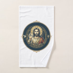 Toalha De Mão Artista Digital Jesus Camiseta de Arte para iPad I