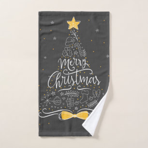 Toalha De Mão Árvore de Natal lindo