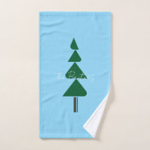 Árvore de Natal Minimalista Abstrata Verde Chic