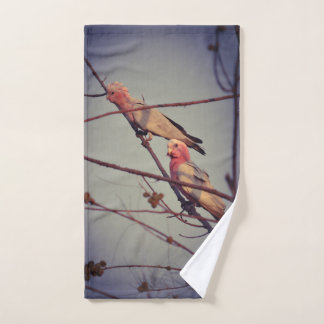 Toalha De Mão Aves Galah na árvore2