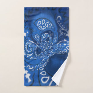 Toalha de Mão Azul Médio Hanky