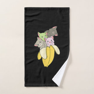 Toalha De Mão Banana Funny Cat | Presente de Kitten Cute