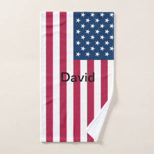 Toalha De Mão Bandeira Americana 2