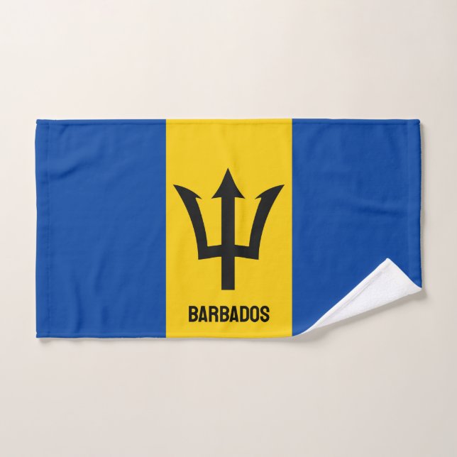 Toalha De Mão Bandeira Barbados (Toalha de mão)