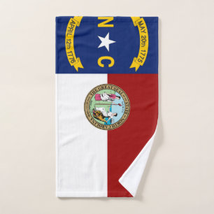 Toalha De Mão bandeira da Carolina do Norte