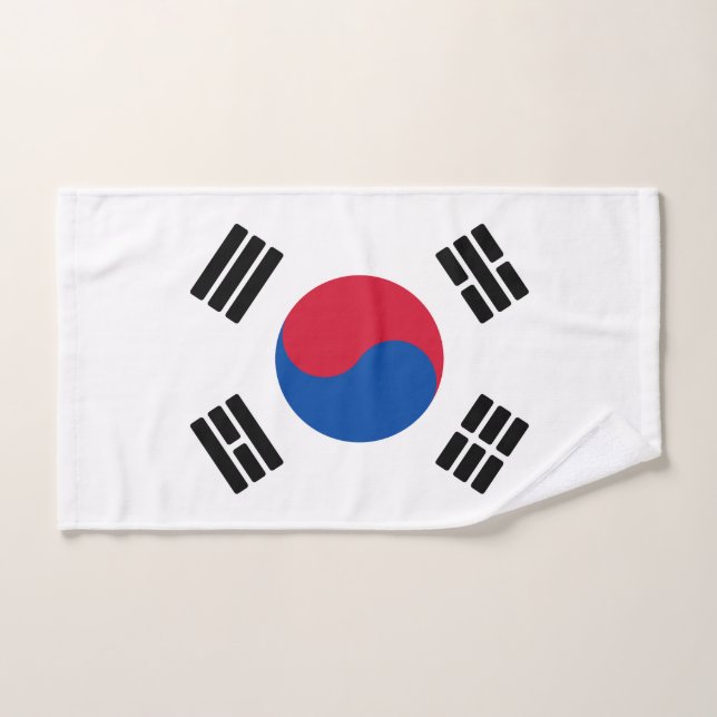 Toalha De Mão Bandeira da Coreia do Sul (Toalha de mão)