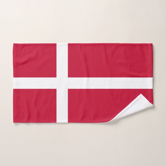 Toalha De Mão Bandeira da Dinamarca (Toalha de mão)