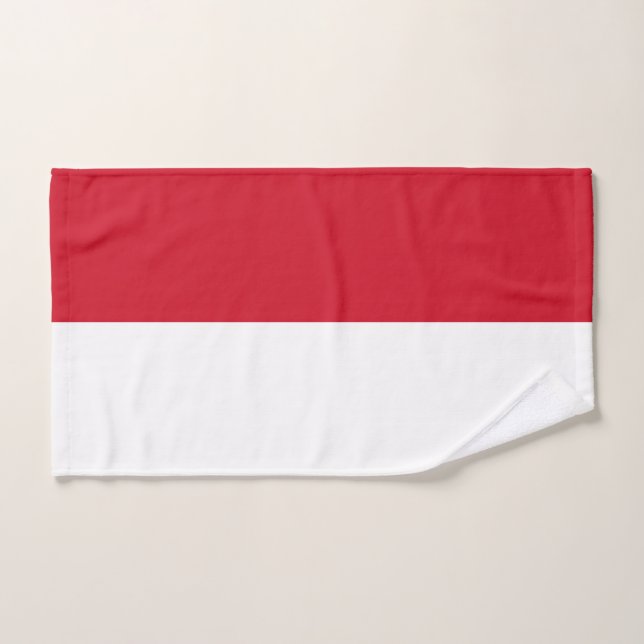 Toalha De Mão Bandeira da Indonésia (Toalha de mão)