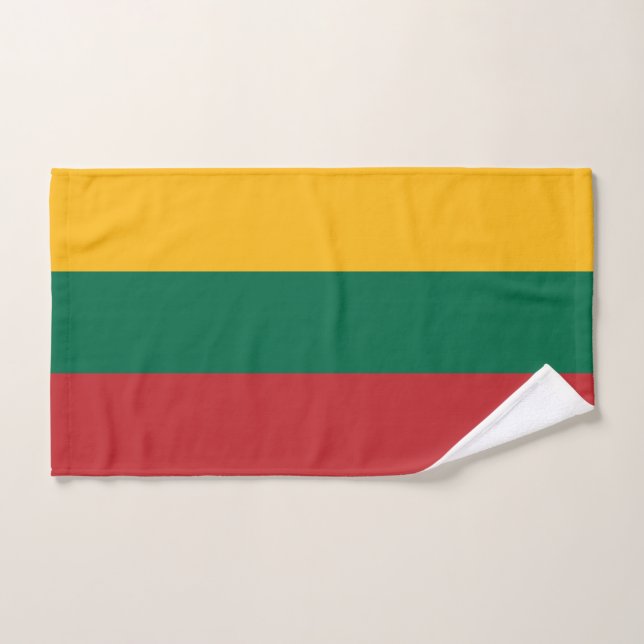 Toalha De Mão Bandeira da Lituânia (Toalha de mão)